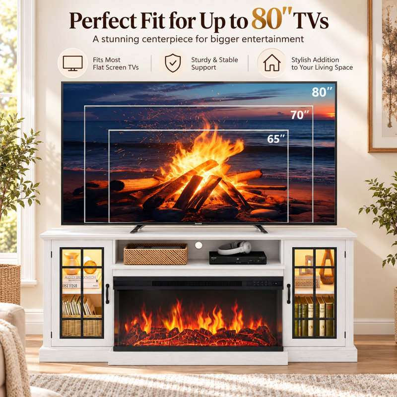 Gracie Oaks Farmhouse TV Stand with 36